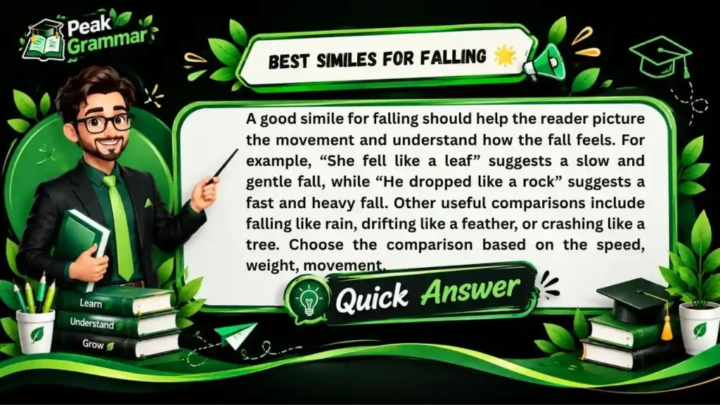 Best Similes for Falling 🌟