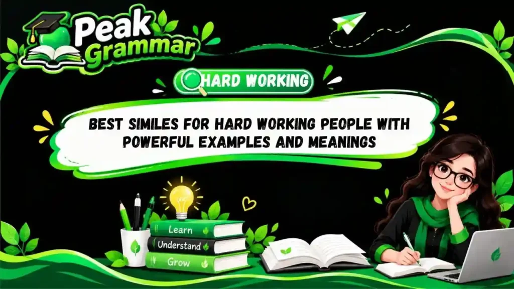 Best Similes for Hard Working People With Powerful Examples and Meanings