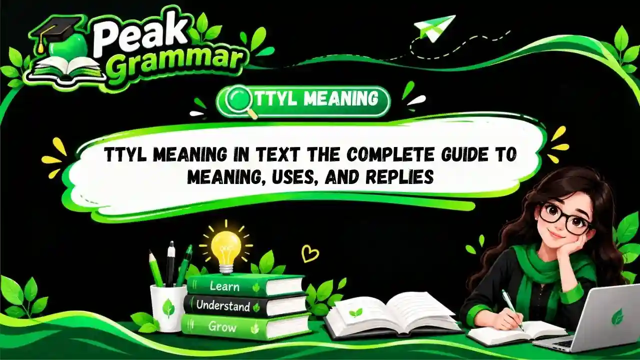 TTYL Meaning in Text The Complete Guide to Meaning, Uses, and Replies