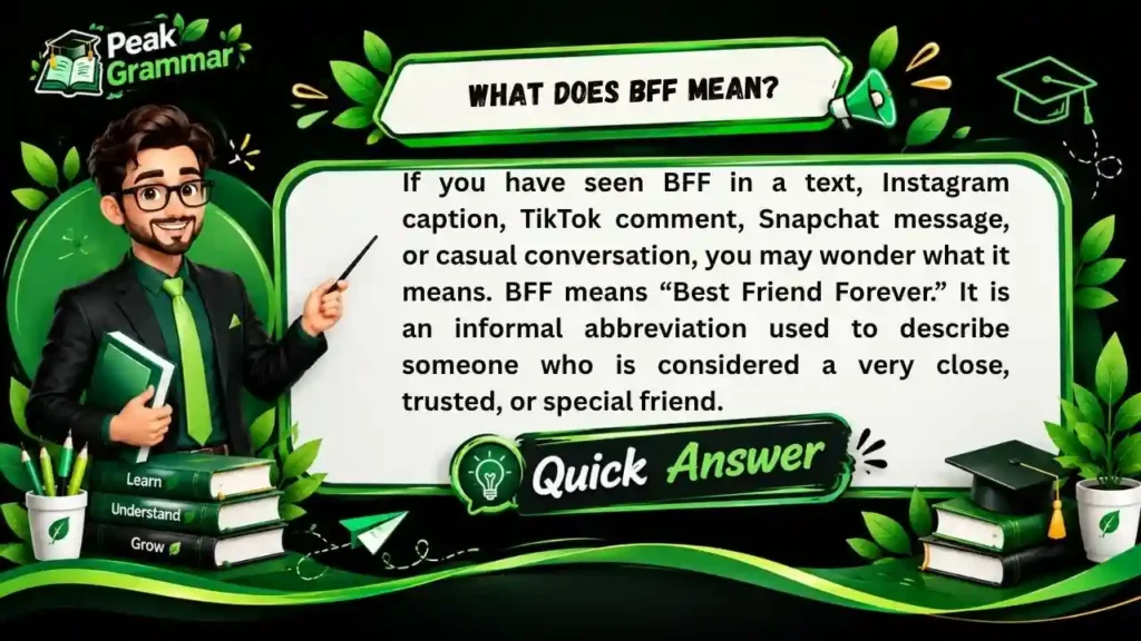 What Does BFF Mean