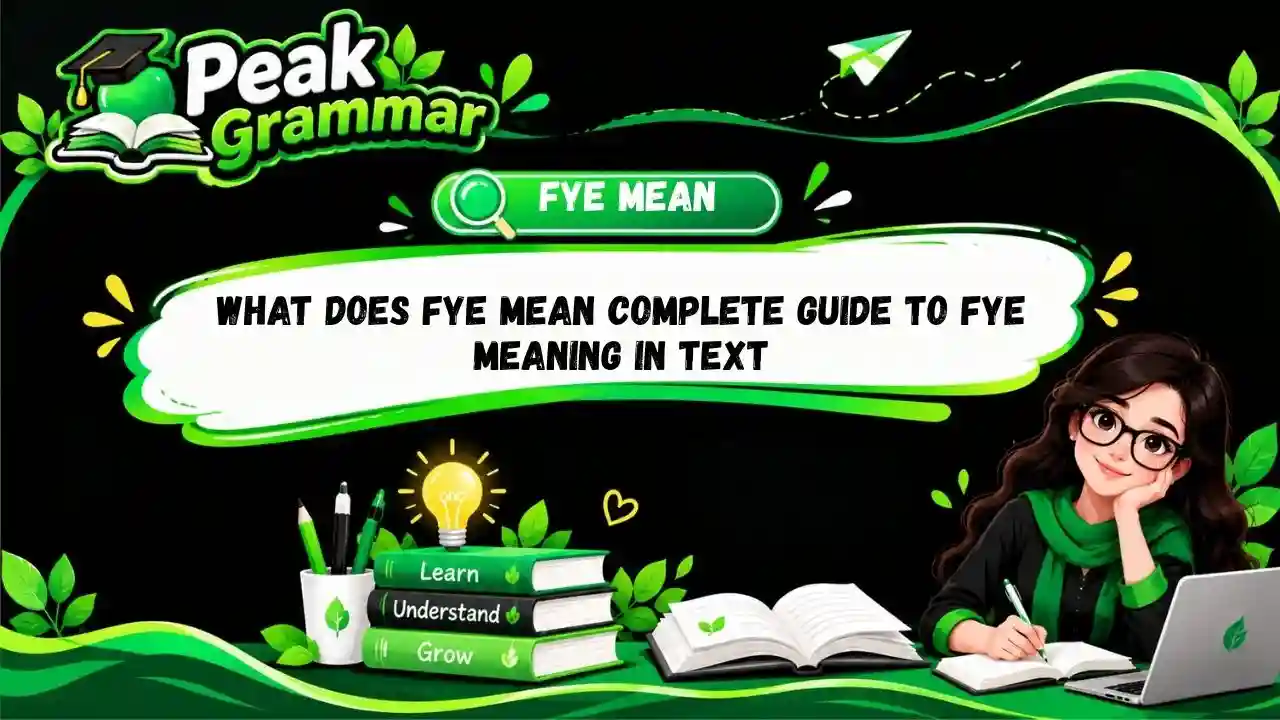 What Does FYE Mean Complete Guide to FYE Meaning in Text