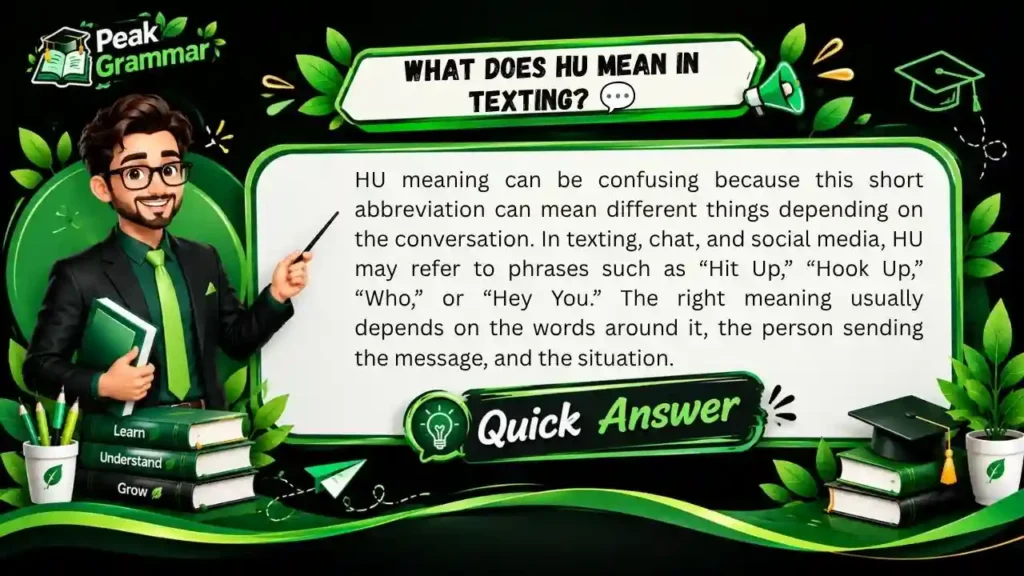 What Does HU Mean in Texting_ 💬