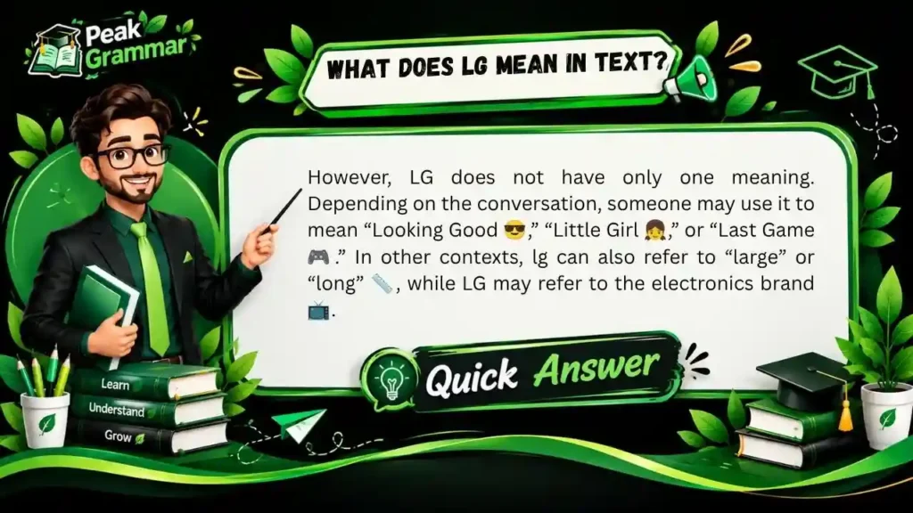 What Does LG Mean in Text_ 💬