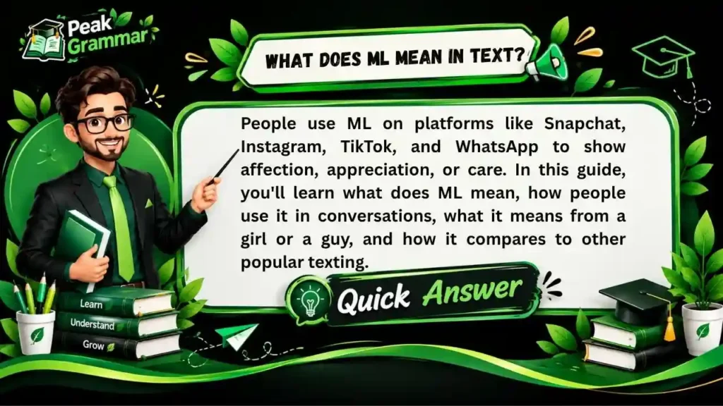 What Does ML Mean in Text