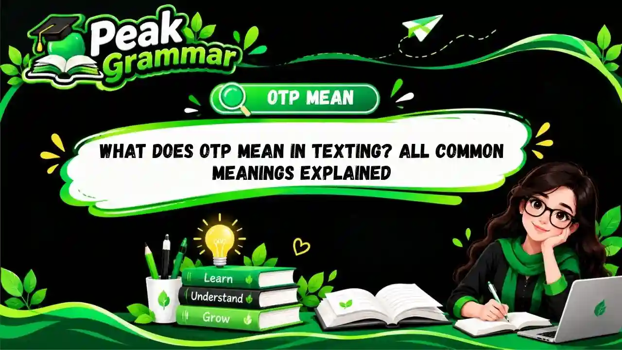What Does OTP Mean in Texting_ All Common Meanings Explained