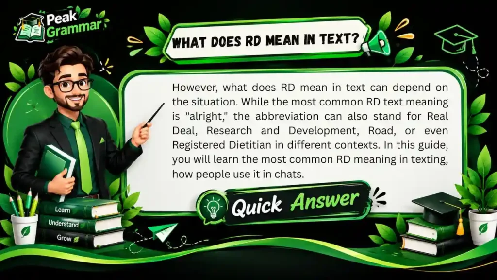What Does RD Mean in Text_ 📱