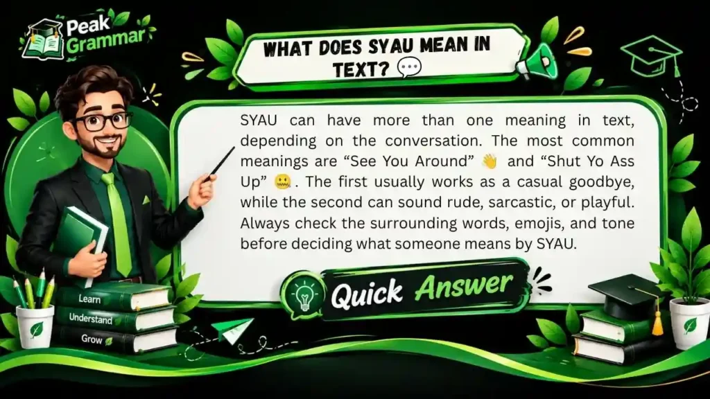 What Does SYAU Mean in Text_ 💬