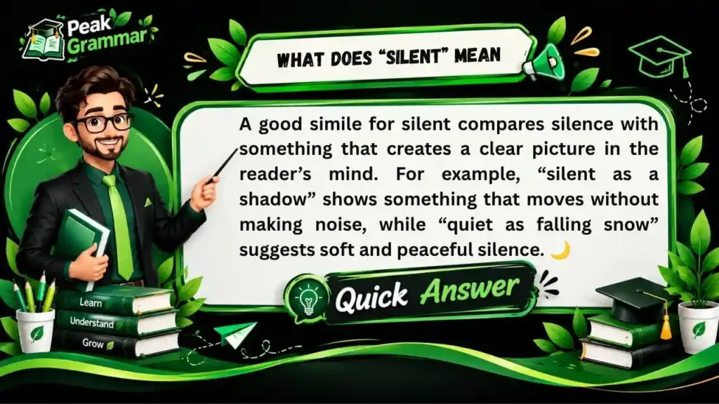 What Does “Silent” Mean