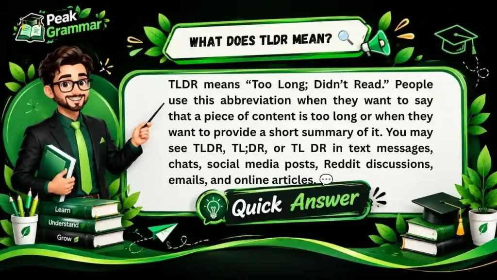 What Does TLDR Mean_ 🔍