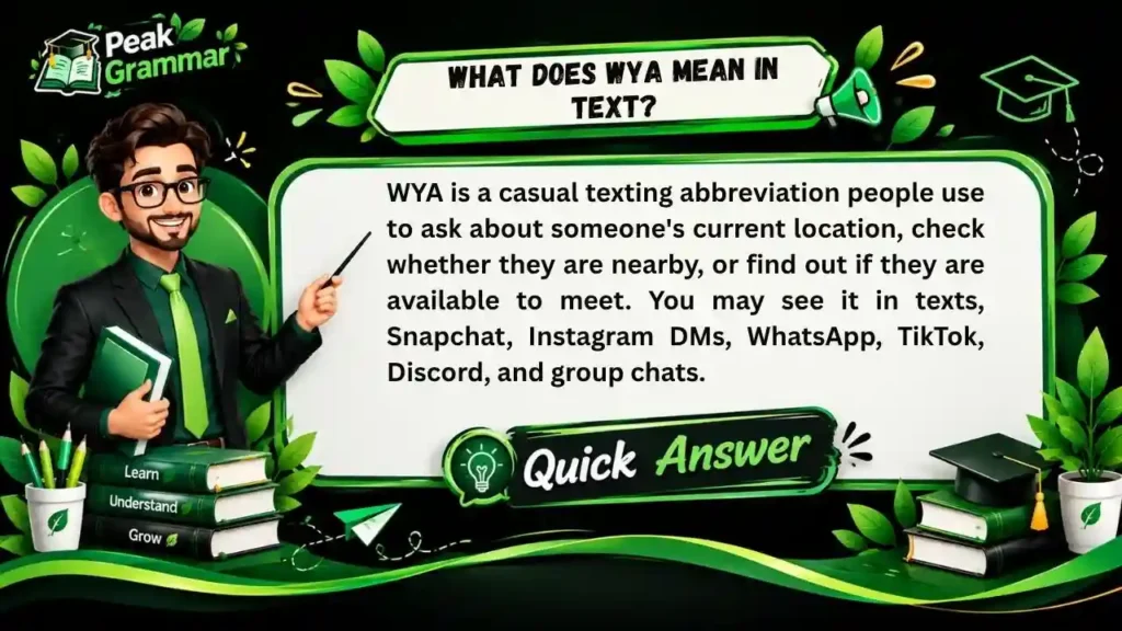 What Does WYA Mean in Text