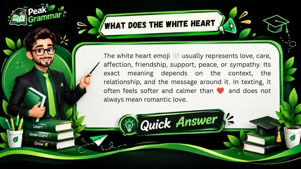 What Does the White Heart