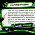 What’s the Difference (1)