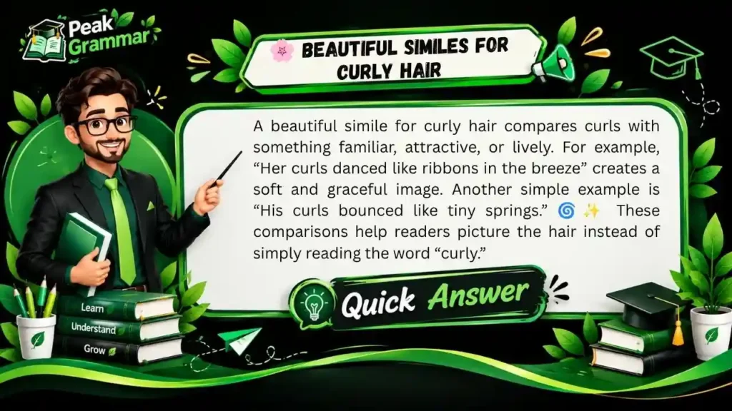 🌸 Beautiful Similes for Curly Hair