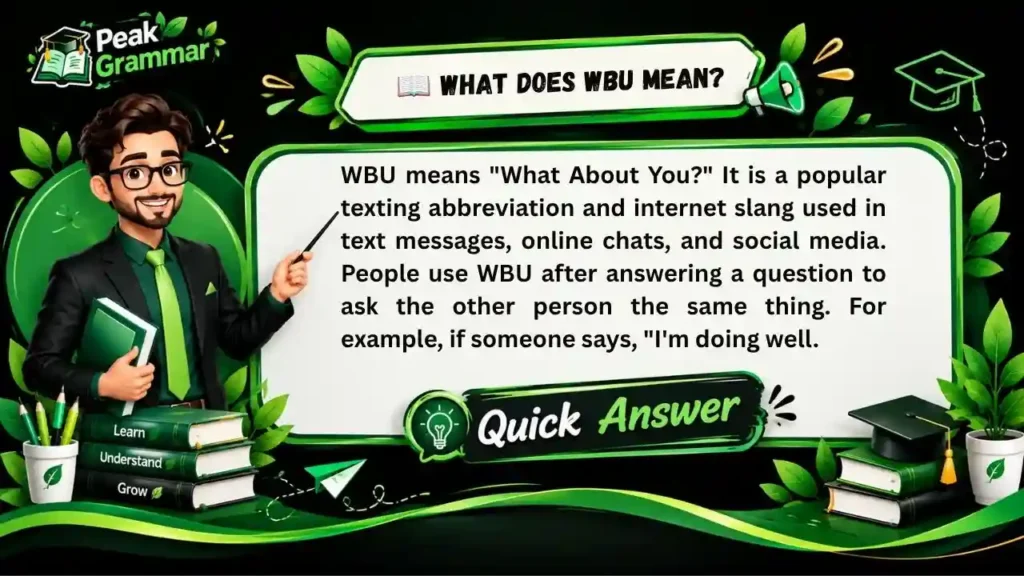 📖 What Does WBU Mean