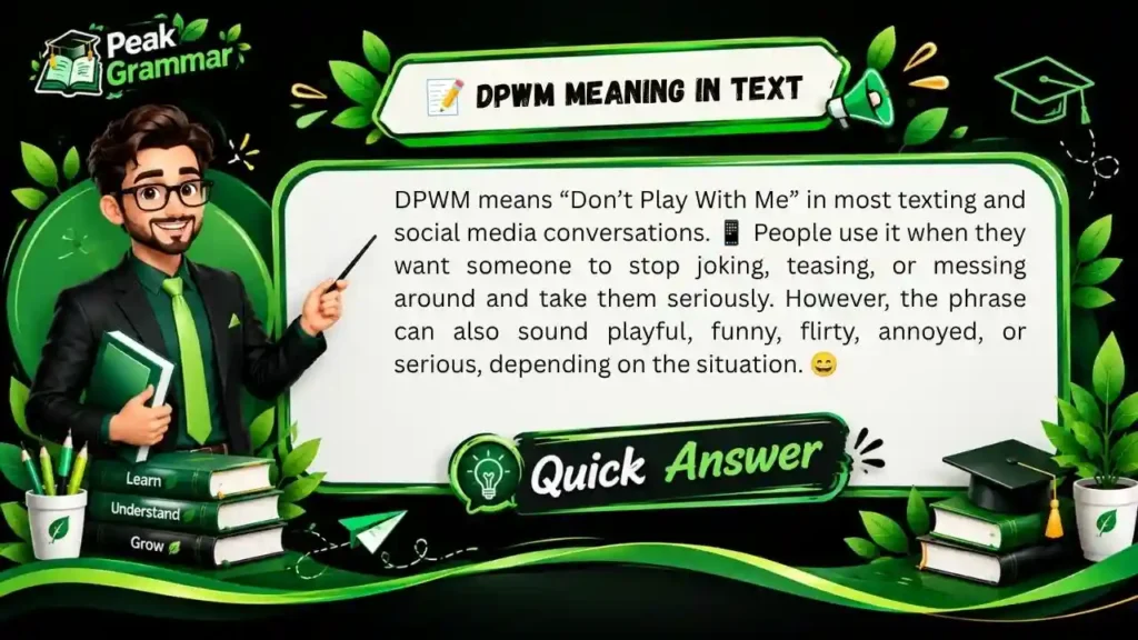 📝 DPWM Meaning in Text