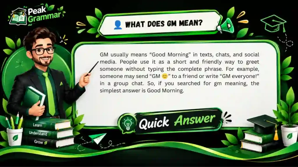 What Does GM Mean