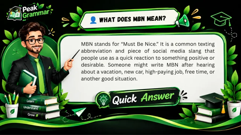 What Does MBN Mean